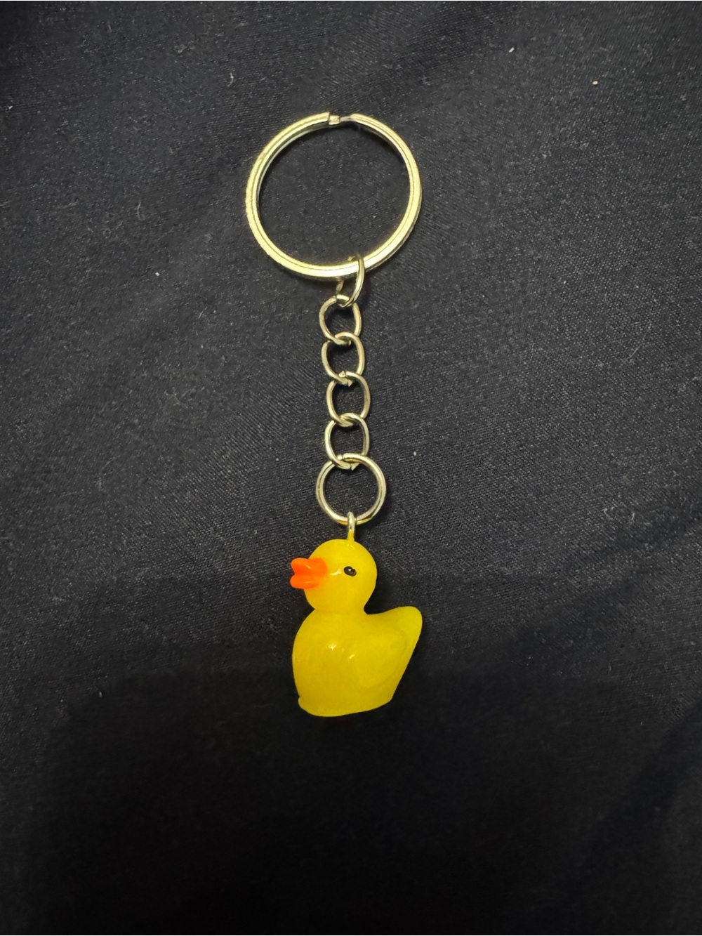 Sippy Duc Yellow Rubber Duck Keychain Backpack Charm Collectible